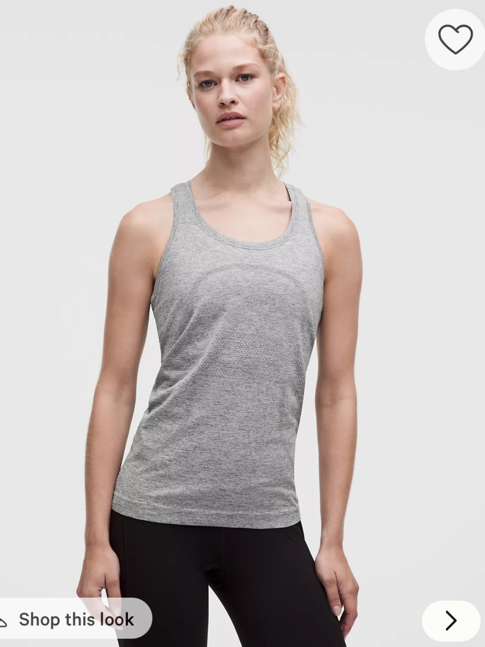 lululemon athletica Swiftly Tech Gray Racerback Tank Top